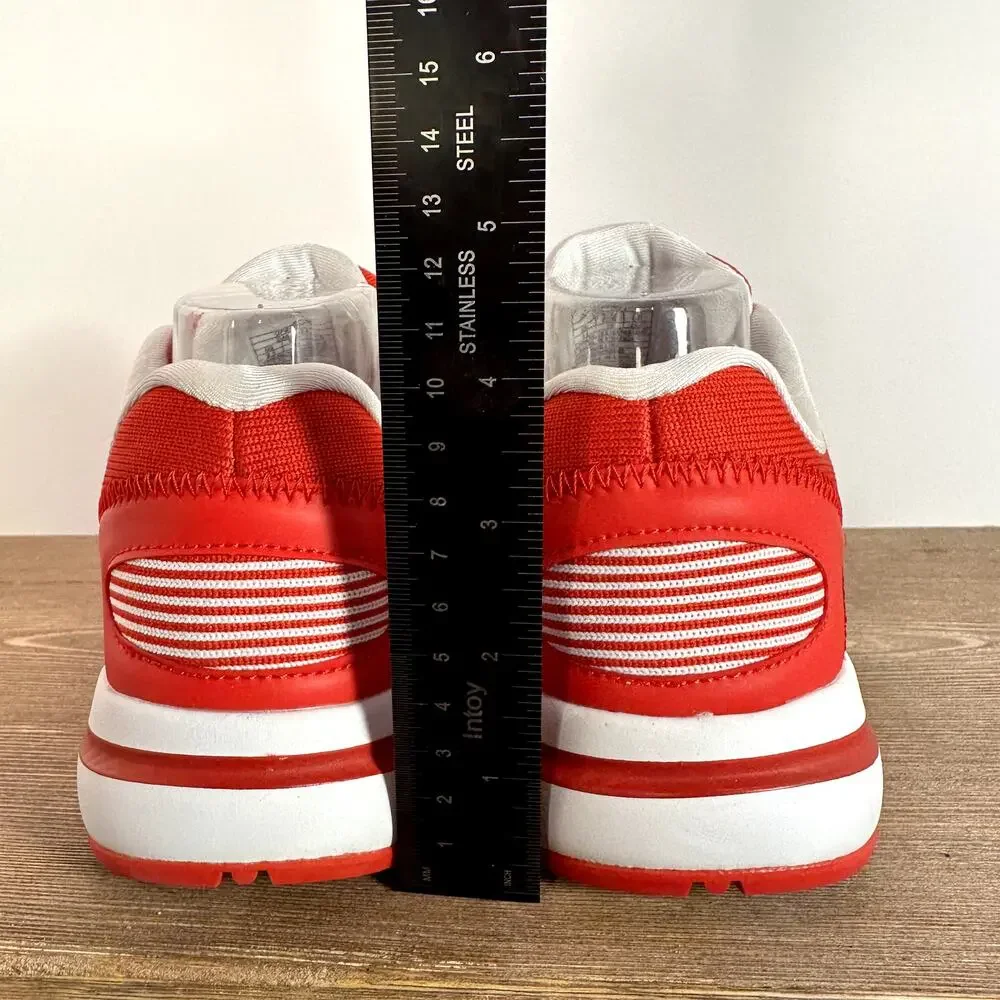 Ope Toz Open Toe‎ Sneaker Red Womens SZ 8.5 Athleisure Streetwear Y2K Sporty